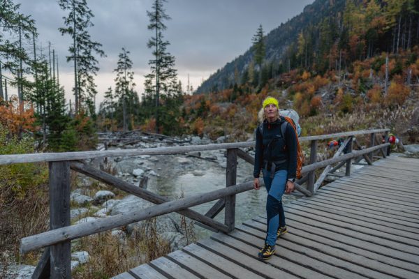 Modré, dámské, outdoorové kalhoty Rab Torque