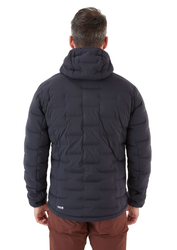 Rab Cubit Stretch Down Hoody ebony na postavě záda