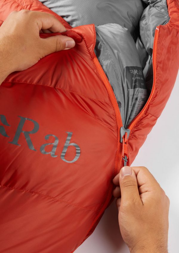 Pánský spacák Rab Alpine 600 barvy RedClay