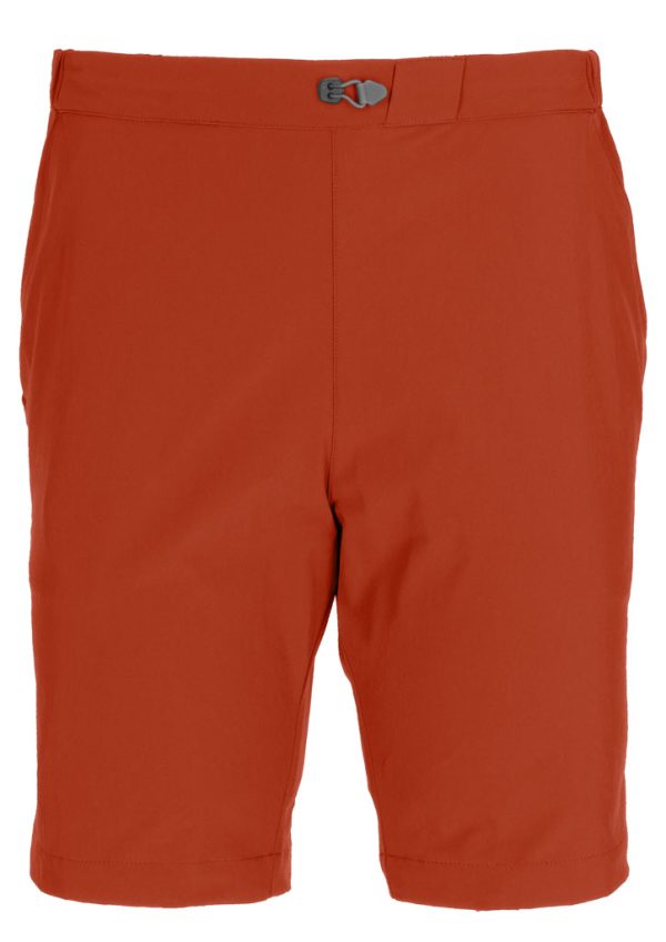 Červené ultralehké pánské šortky pro běh a turistiku