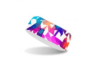 Funkční sportovní čelenka Bosa Air Geometric s perforací vhodná pro běh, turistiku, tenis nebo halové sporty.
